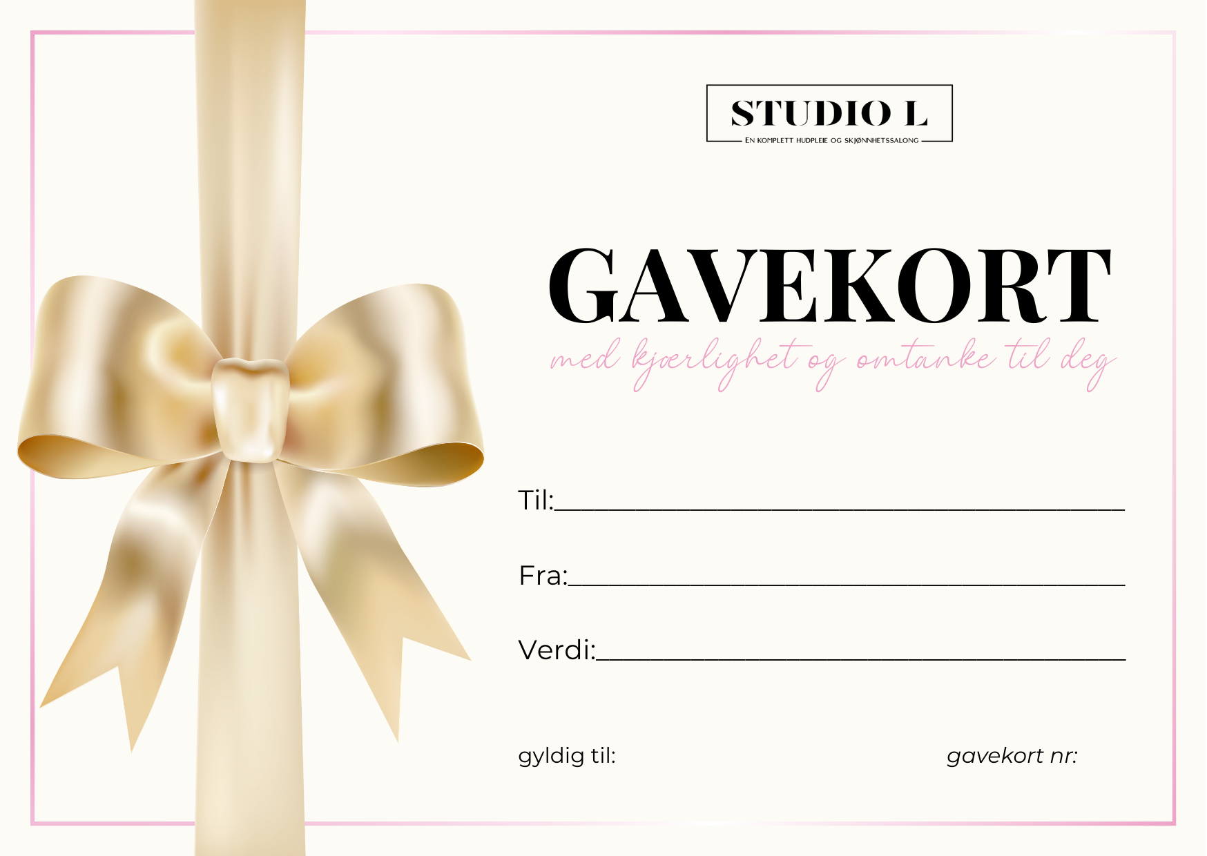 Studio L gavekort