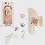 Kitsch hårklype beige kitschpop