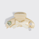 Kitsch hårklype beige kitschpop