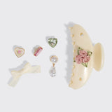 Kitsch hårklype beige kitschpop