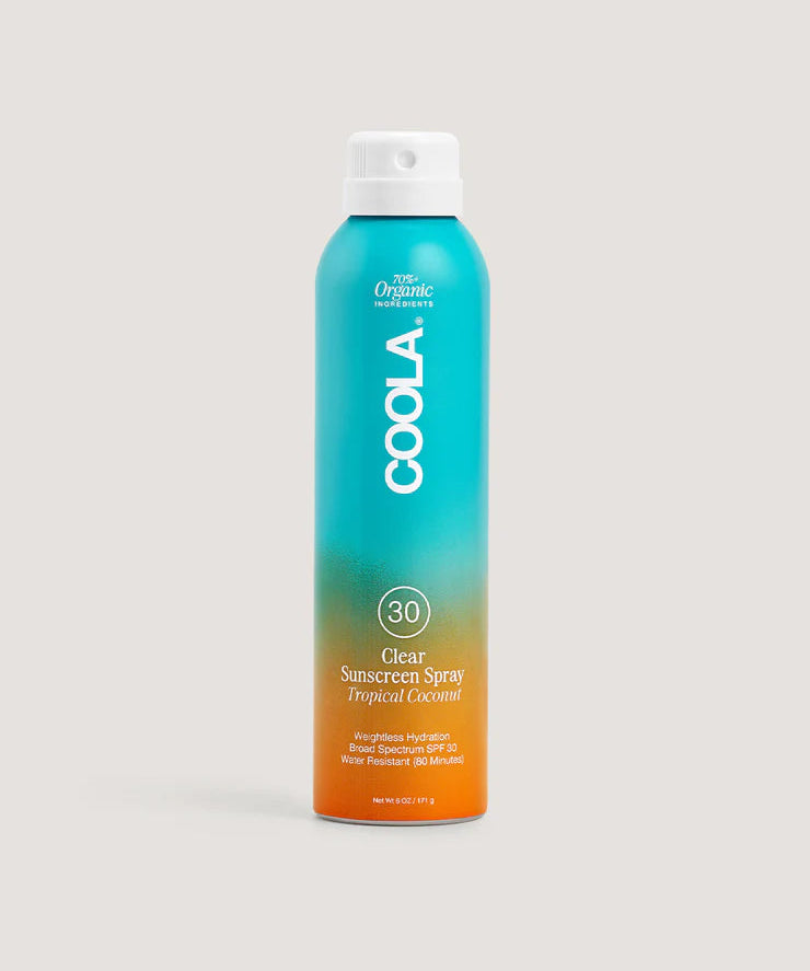 Coola Clear  Sunscreen Spray SPF 30 – Tropical Coconut