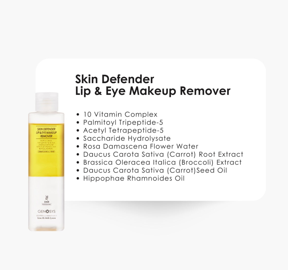 Skin Defender Lip & Eye Makeup Remover – Skånsom og effektiv 200 ml