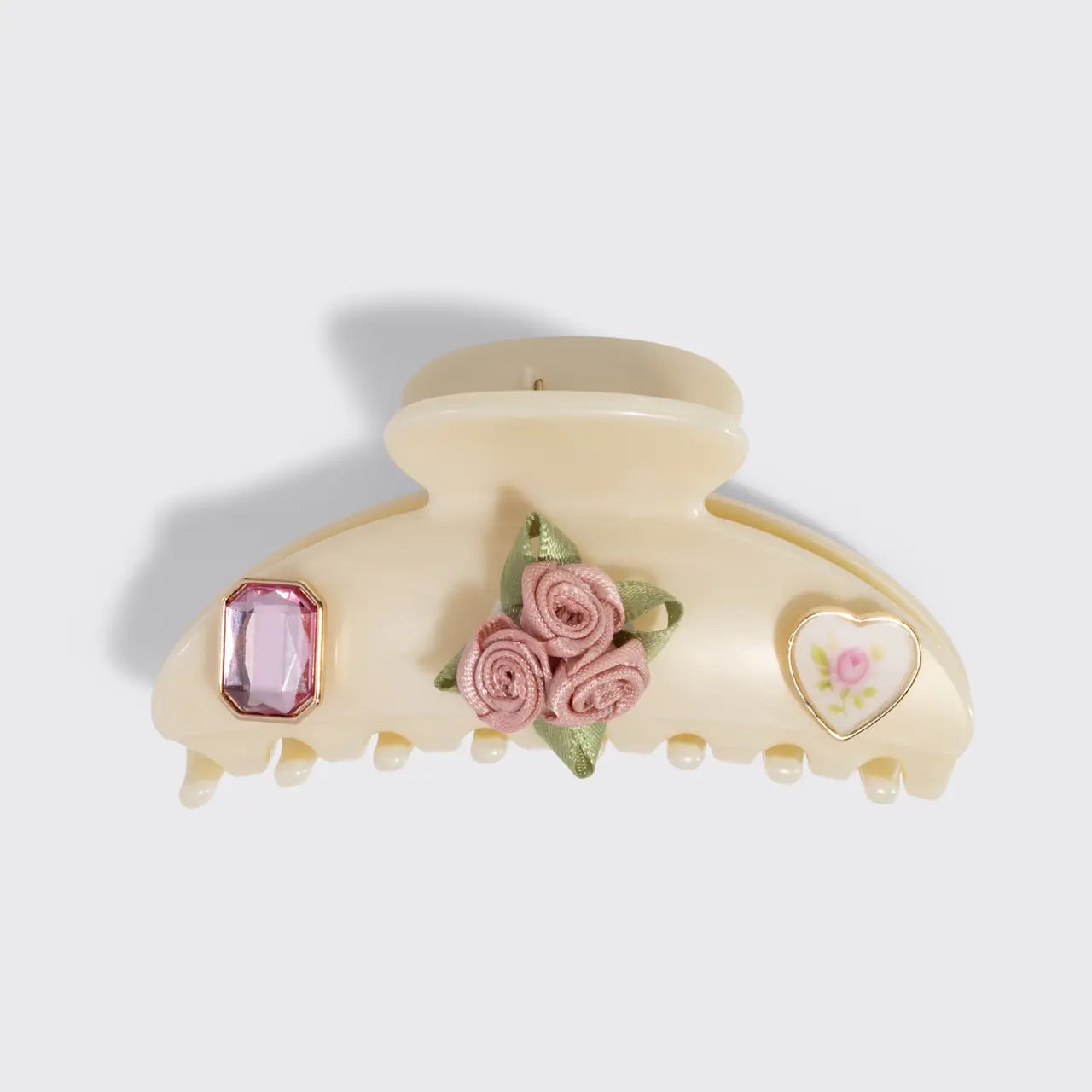 Kitsch hårklype beige kitschpop