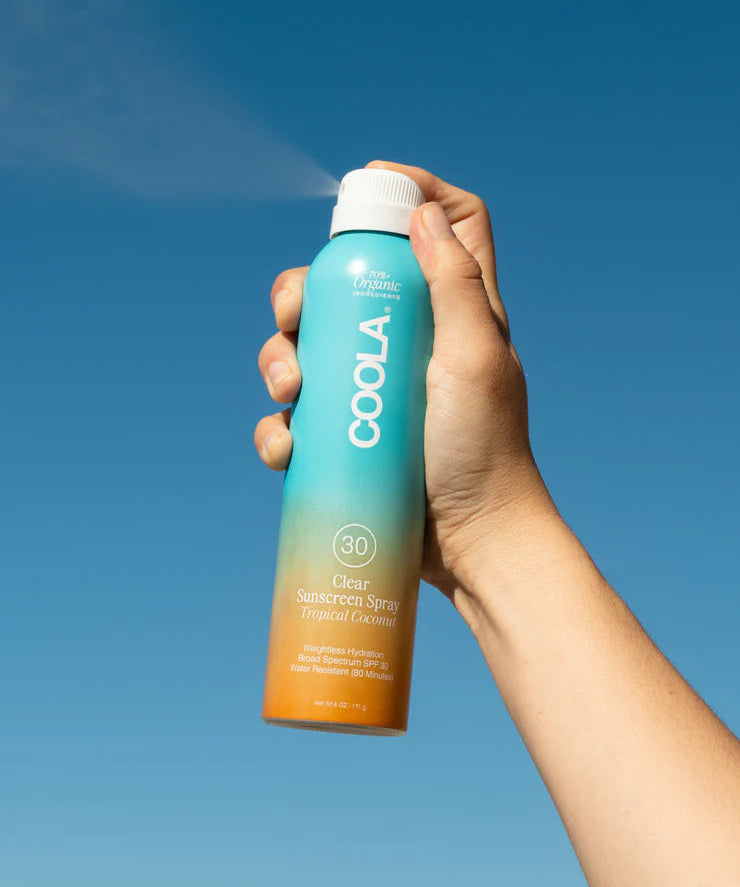 Coola Clear  Sunscreen Spray SPF 30 – Tropical Coconut